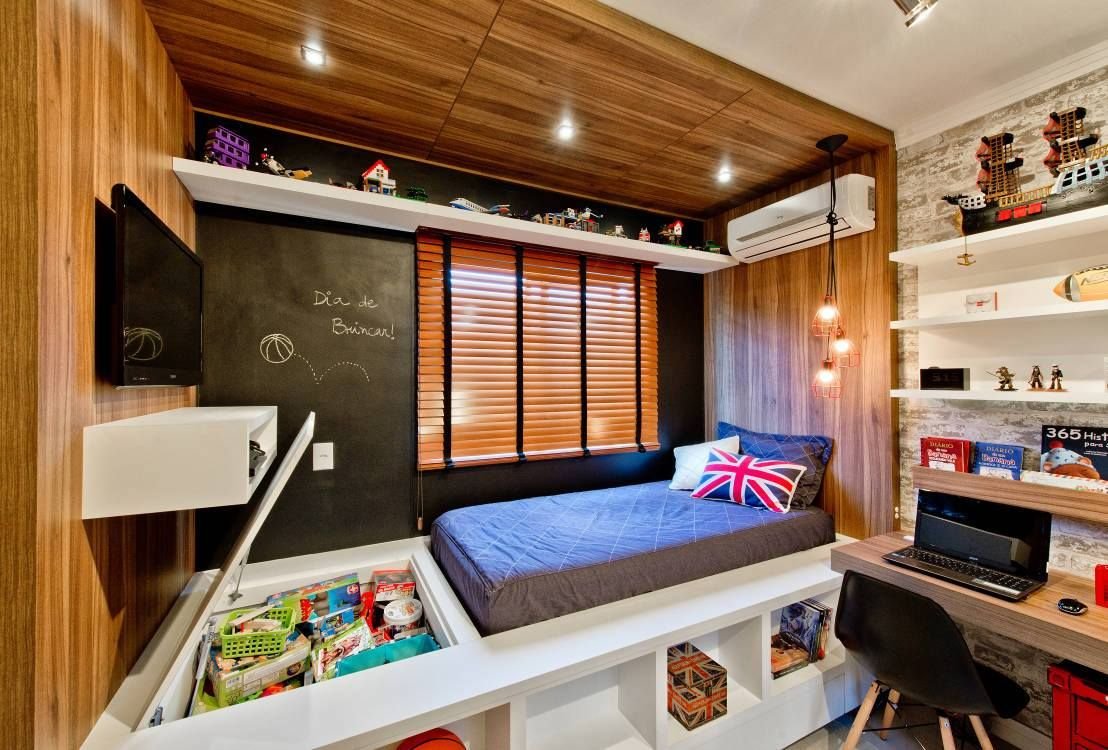 Детская комната в стиле лофт для двух мальчиков