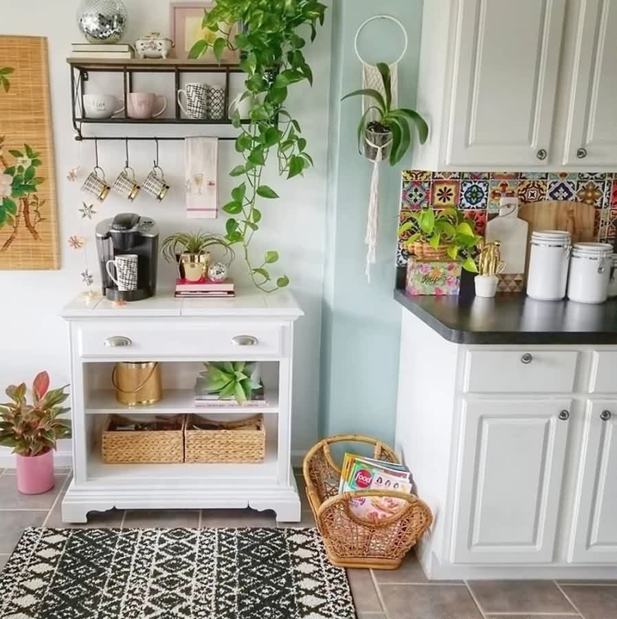 Уголок для чаепития на кухне