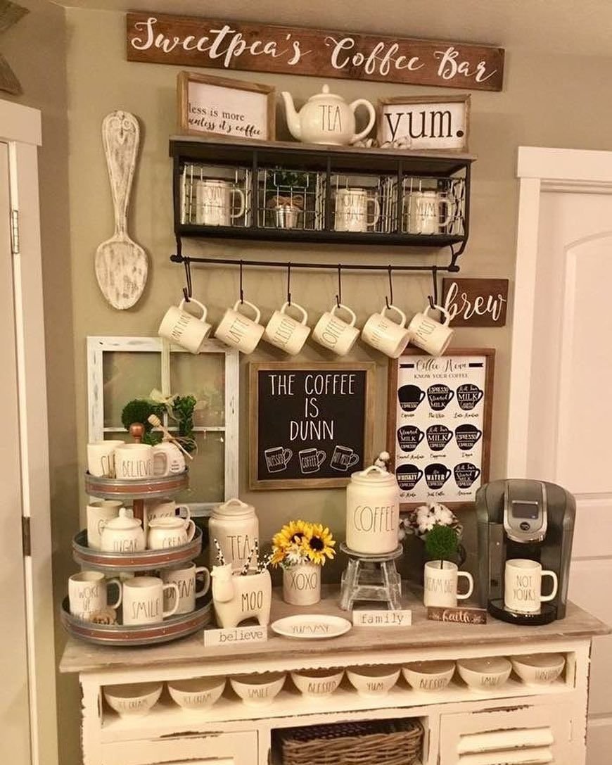 Кофейный уголок на кухне