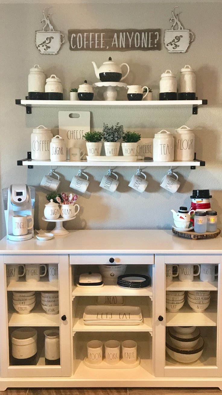 Кофейный уголок на кухне дизайнерские