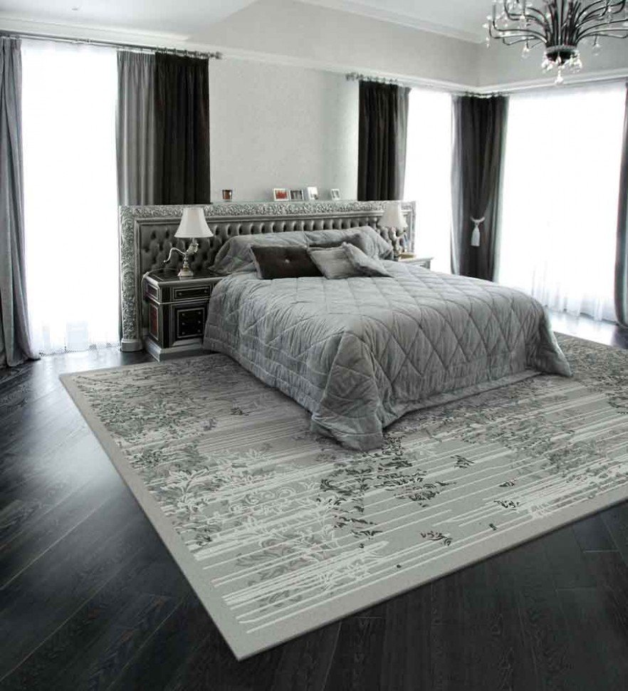Бежевый ковролин в спальне