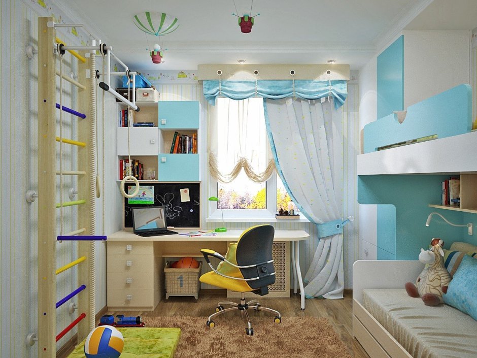 Детская комната для двух ма