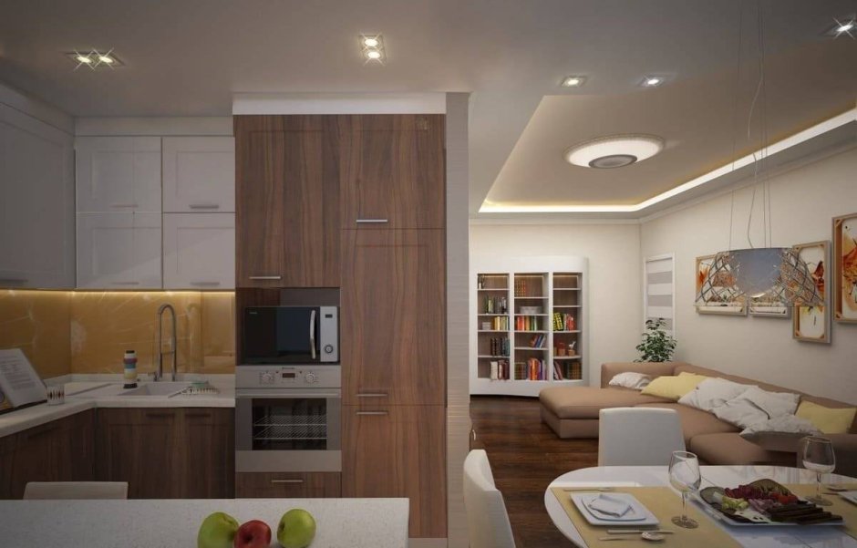 Кухня гостиная в хрущевке