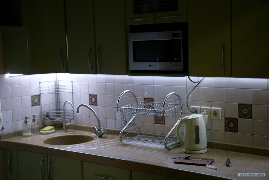 Подключение светодиодной подсветки на кухне