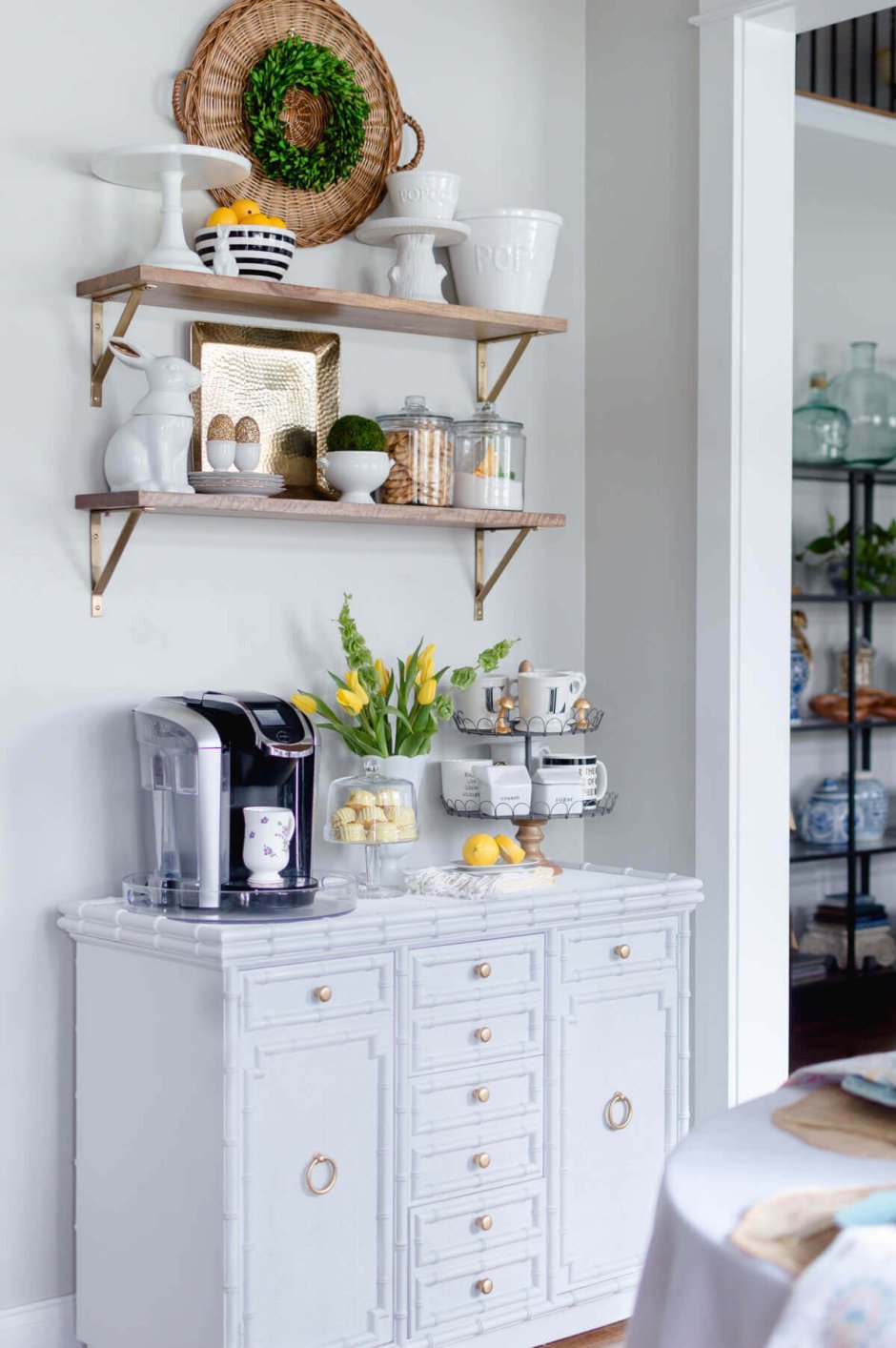 Чайная зона на кухне