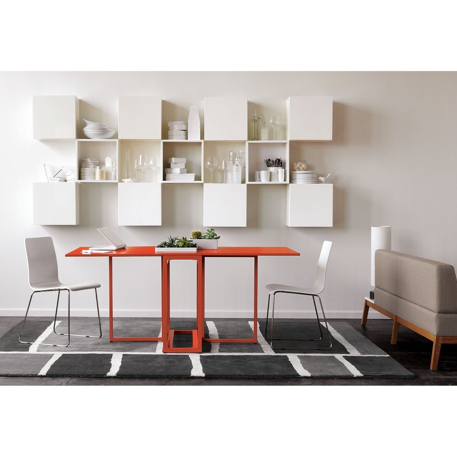 Шкафы над кухонным столом