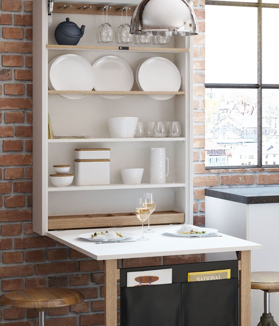 Стол стеллаж на кухню