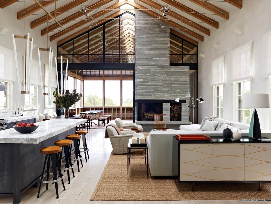 Кухня лофт икеа мансарда