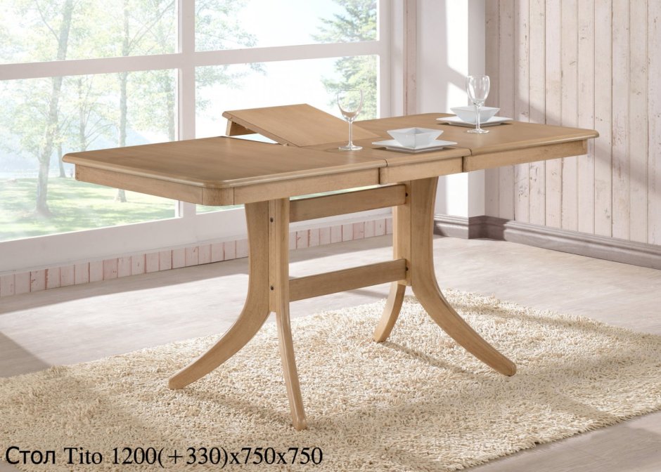 Стол 2057 дуб антик белый