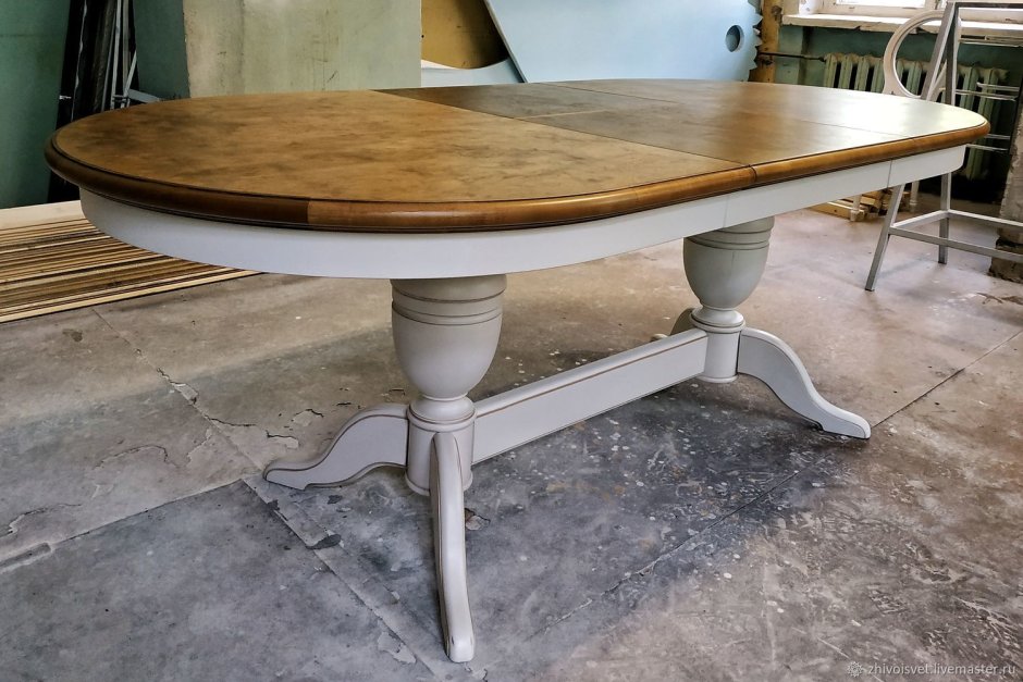 Стол обеденный МД-224-01.2 цвет р-43 массив Ельск