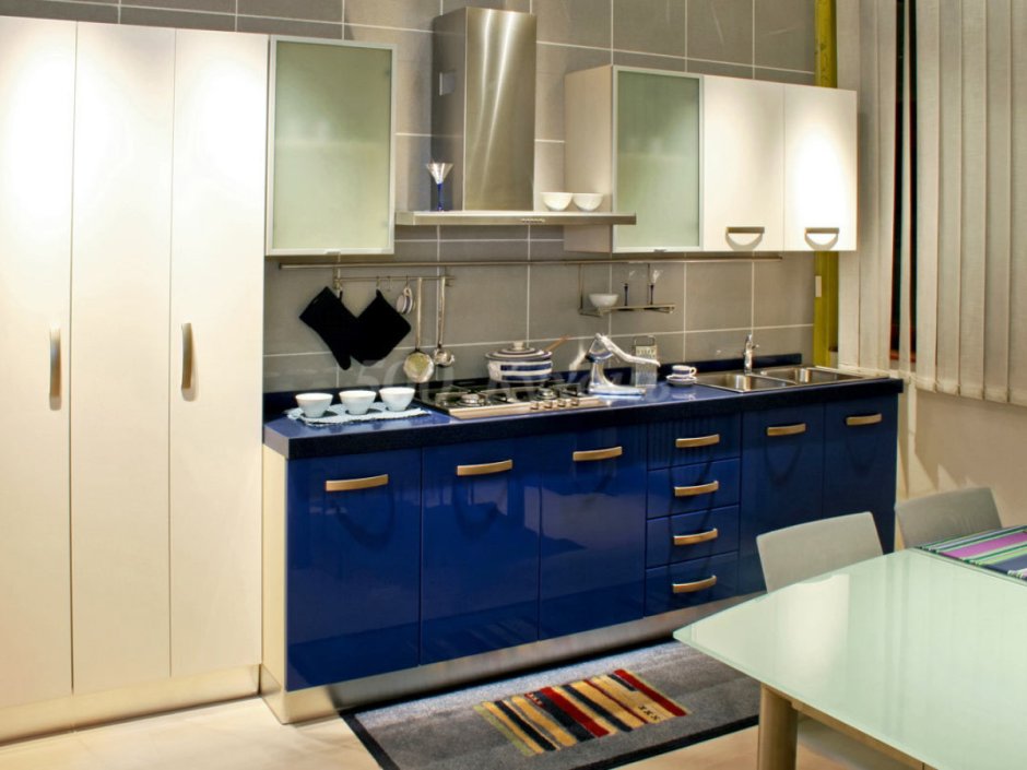 Кухня Модерн синяя