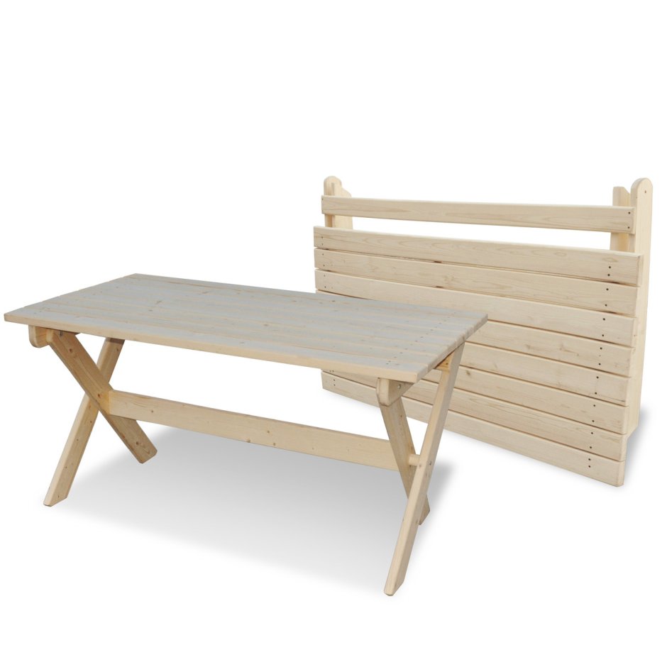 Стол садовый складной (1м) деревянный МС-05