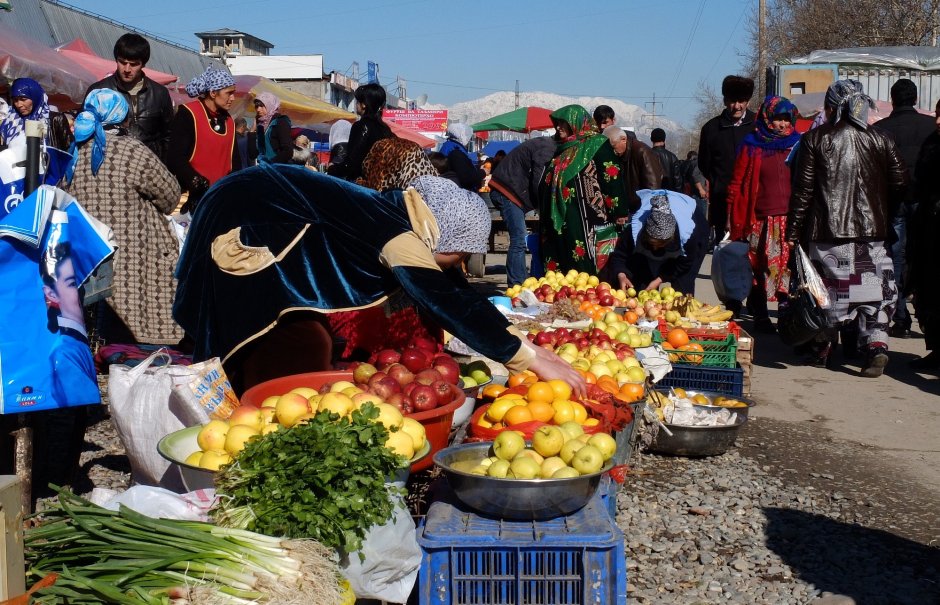 Таджикистан рынок Саховат