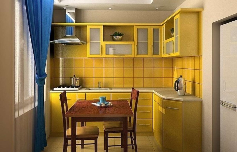 Угловые кухонные гарнитуры для маленькой кухни