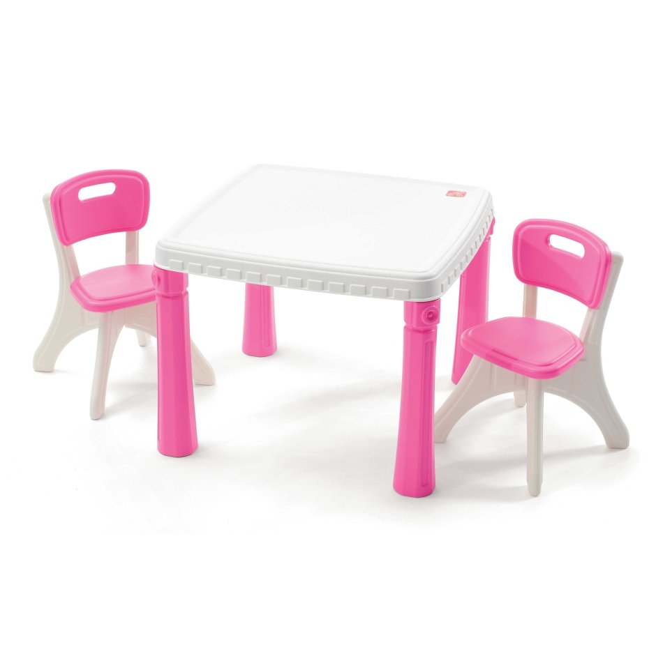 Комплект kidkraft круглый стол + 2 стула