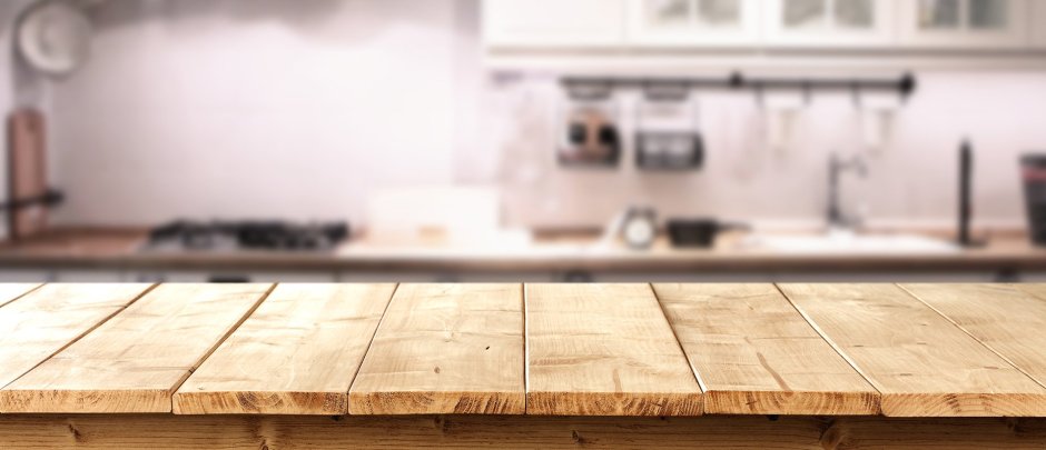 Поверхность стола на кухне
