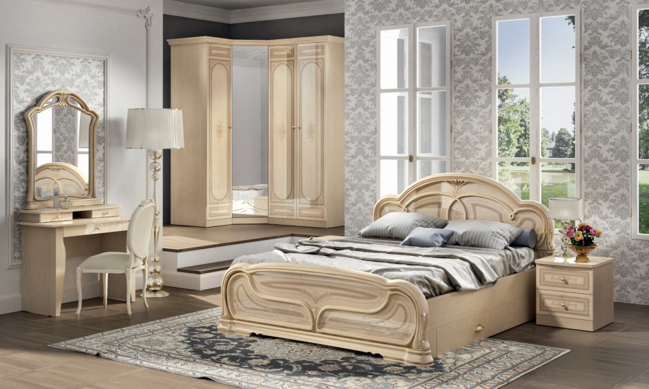 Мебель для спальни в классическом стиле 2021