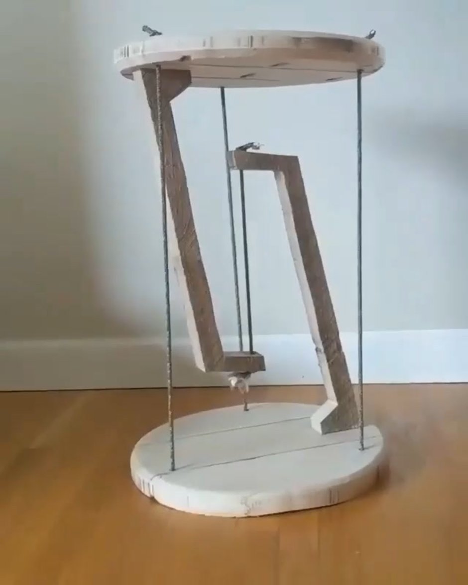 Столик журнальный лофт Индастриал стеклянный