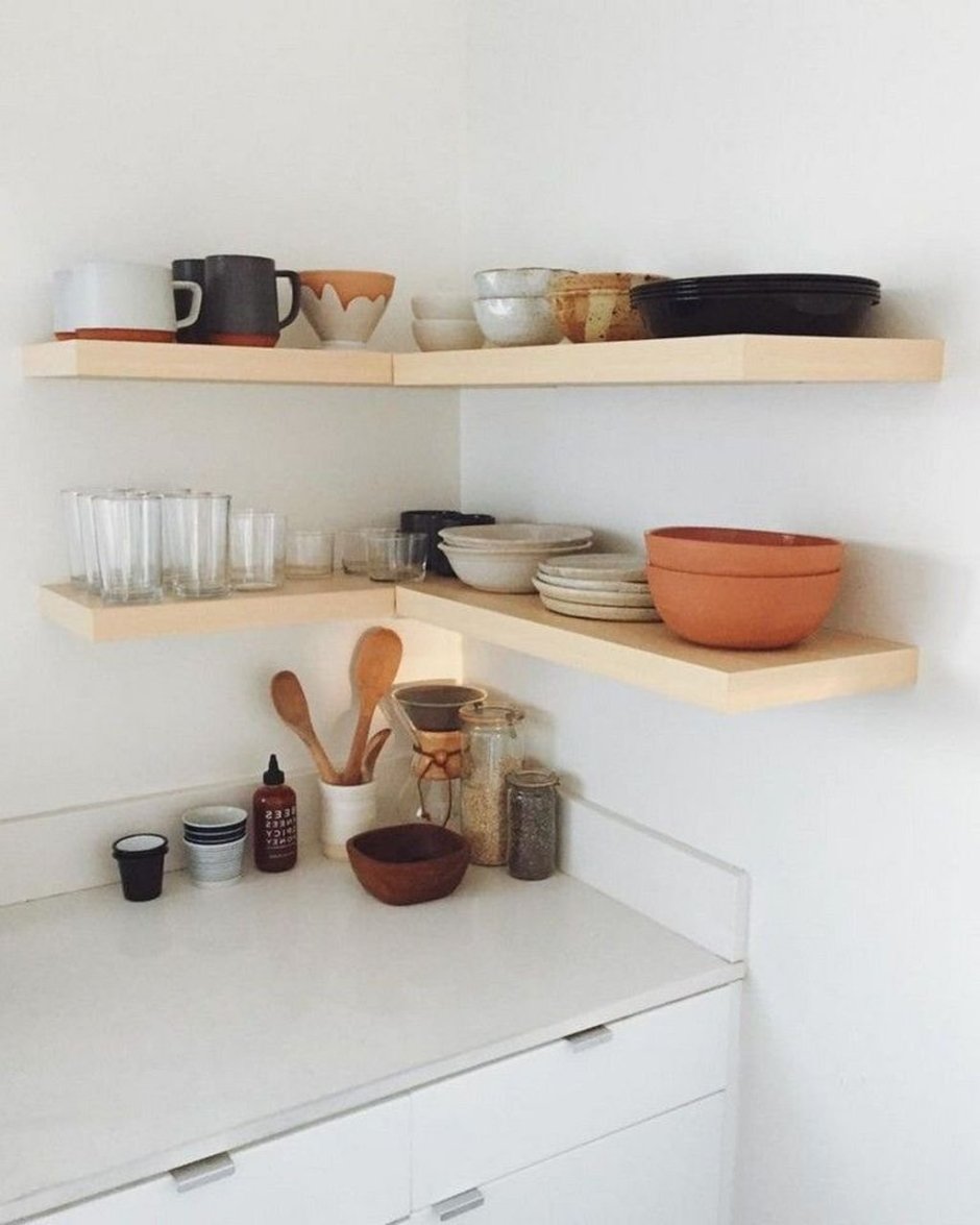 Полочки на стену в кухню над столешницей