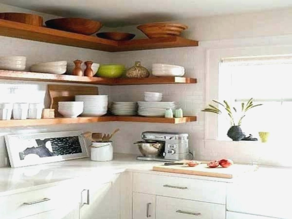 Полки на кухне Сканди