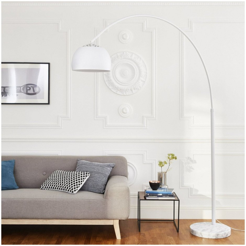 Торшер inspire «New Sofa», цвет металл/белый