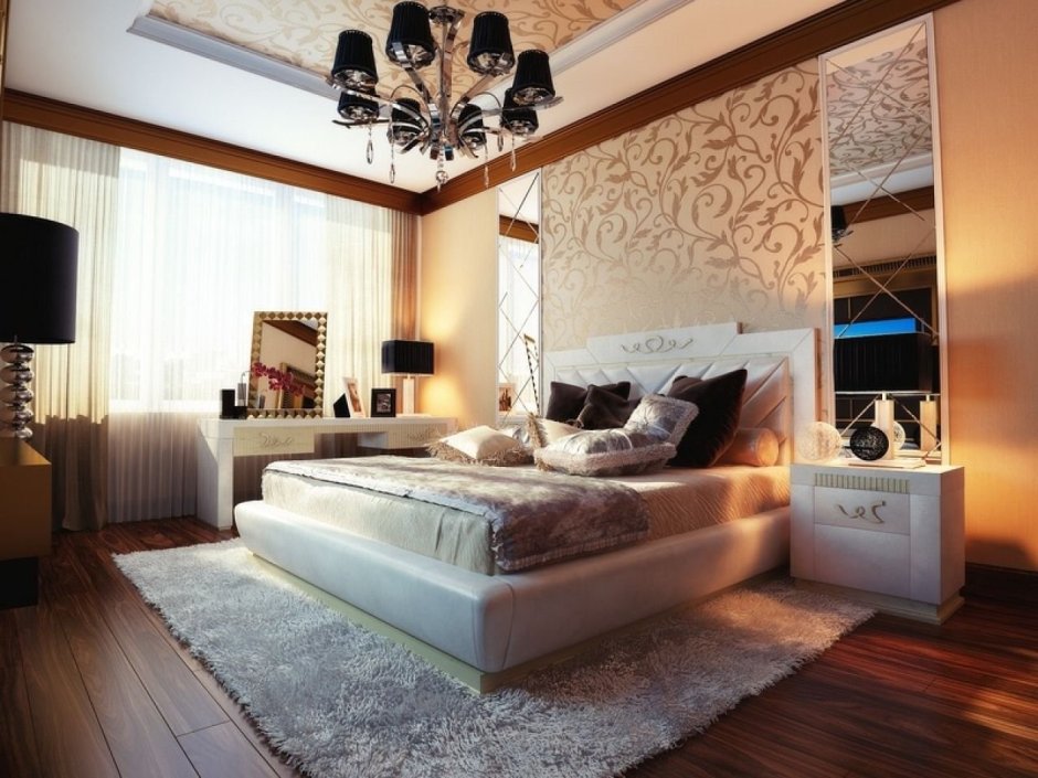 Красивые потолки для спальни