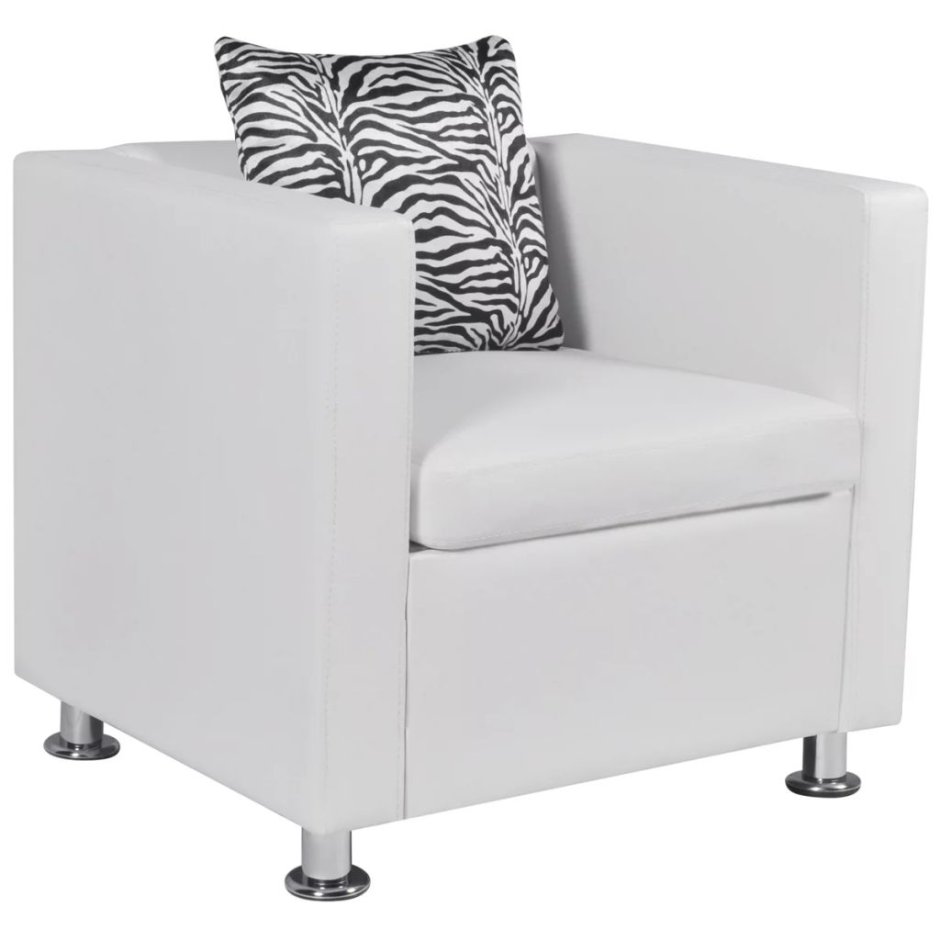 Кресло белое минималистичное