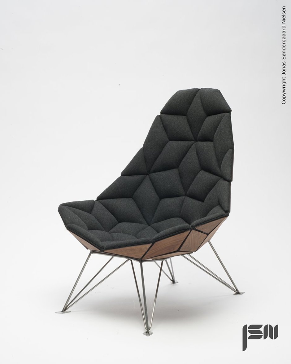 Кресло esfera Armchair by etel – дизайнерское черный (кожзам)