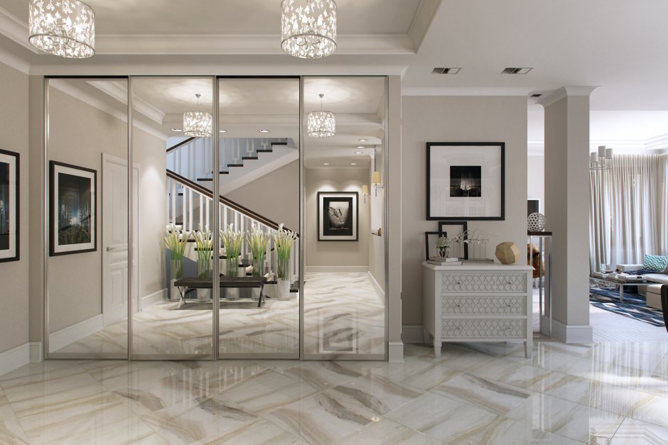 Необычный потолок в прихожей