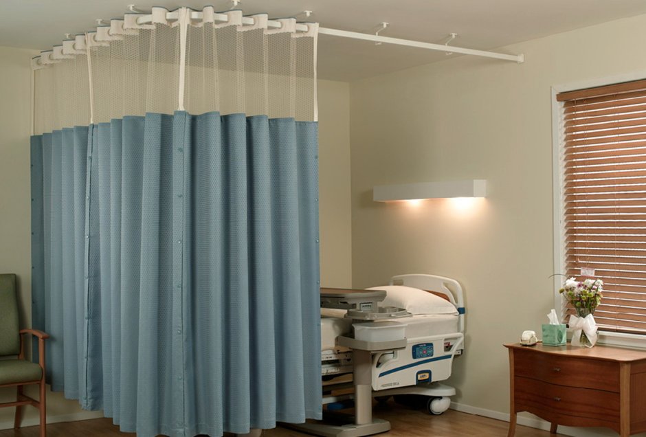 Карниз для зонирования комнаты шторами