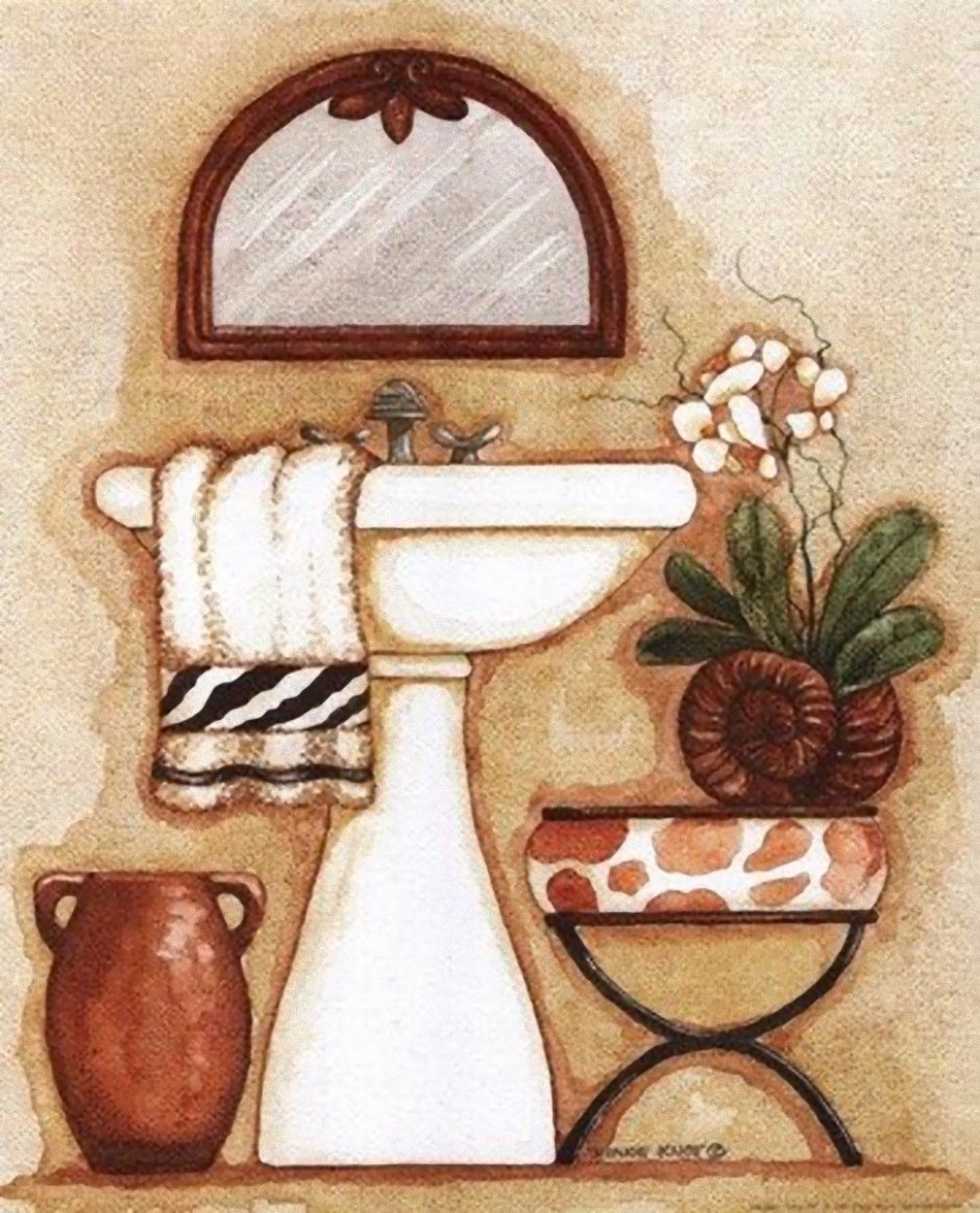 Картины для туалета и ванной