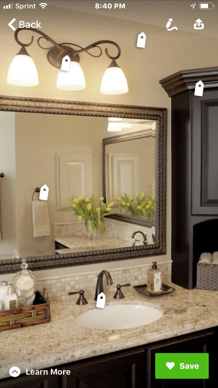 Светильник для зеркала в ванной классика