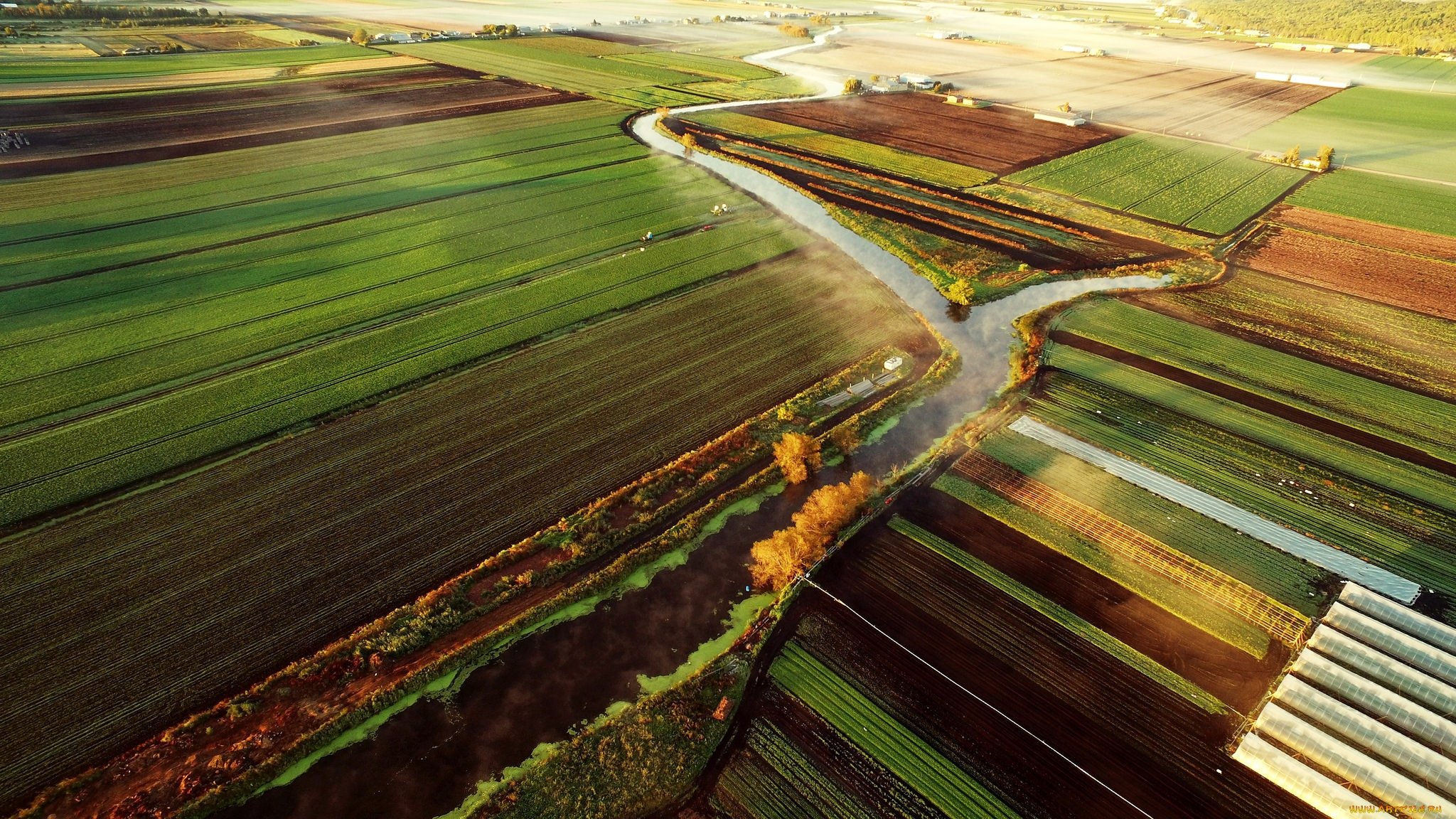 Сельскохозяйственный ландшафт фото