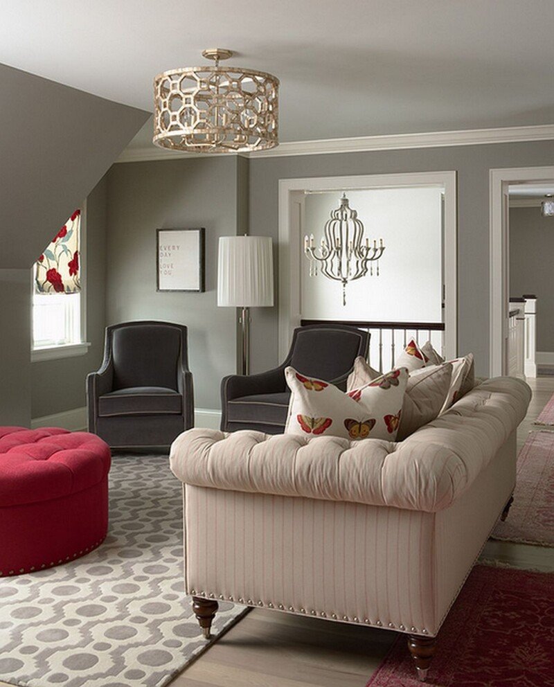 Теплый серый цвет в интерьере