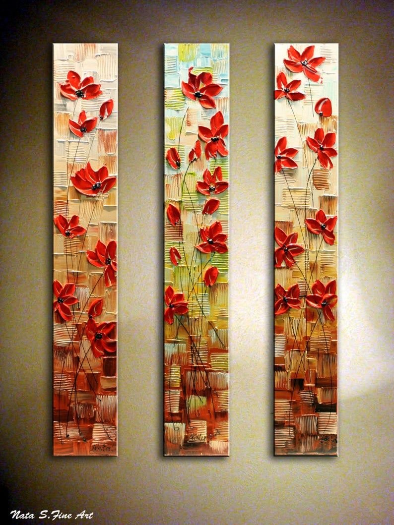 Вертикальные рано на стену