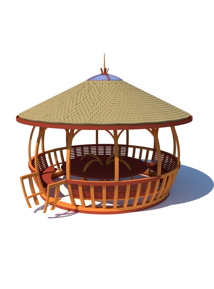 Круглая беседка