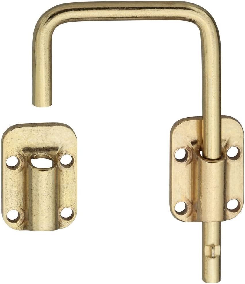 National Hardware n239-004 Sliding Door Latch, Steel, Brass