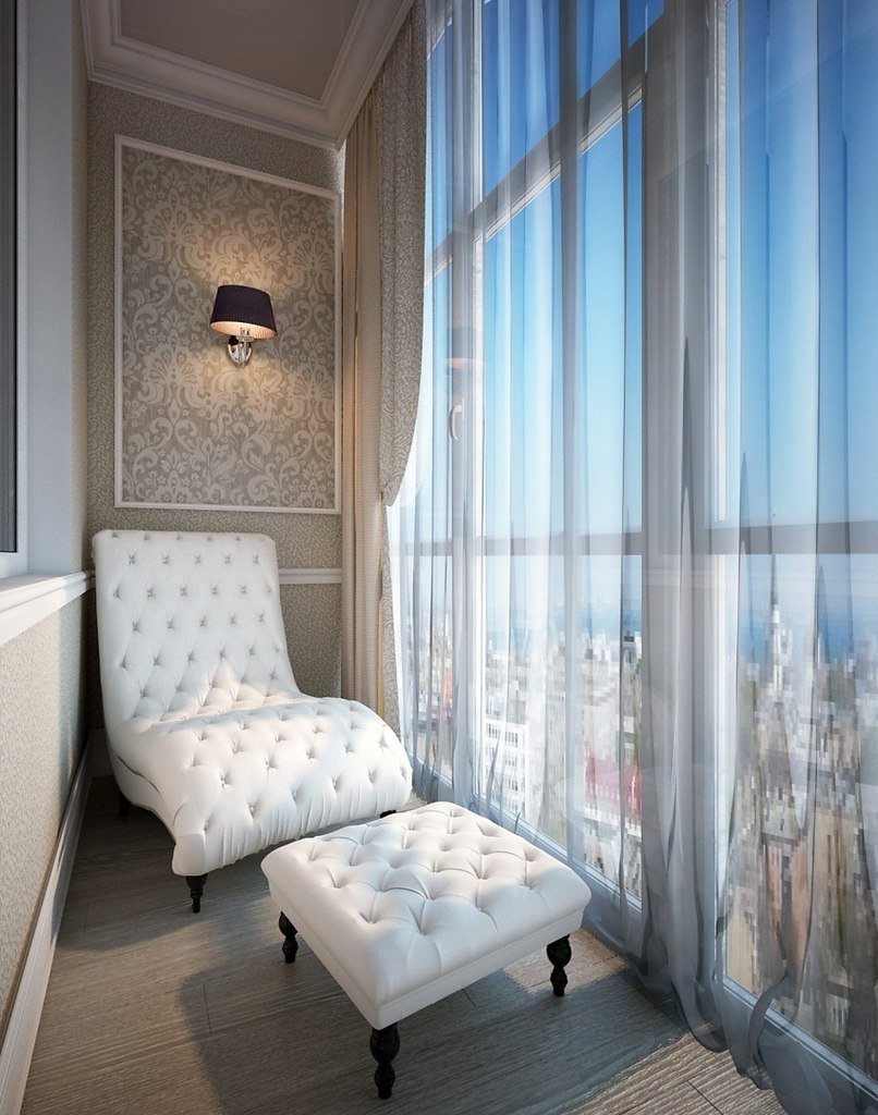 Дизайн балкона с панорамными окнами