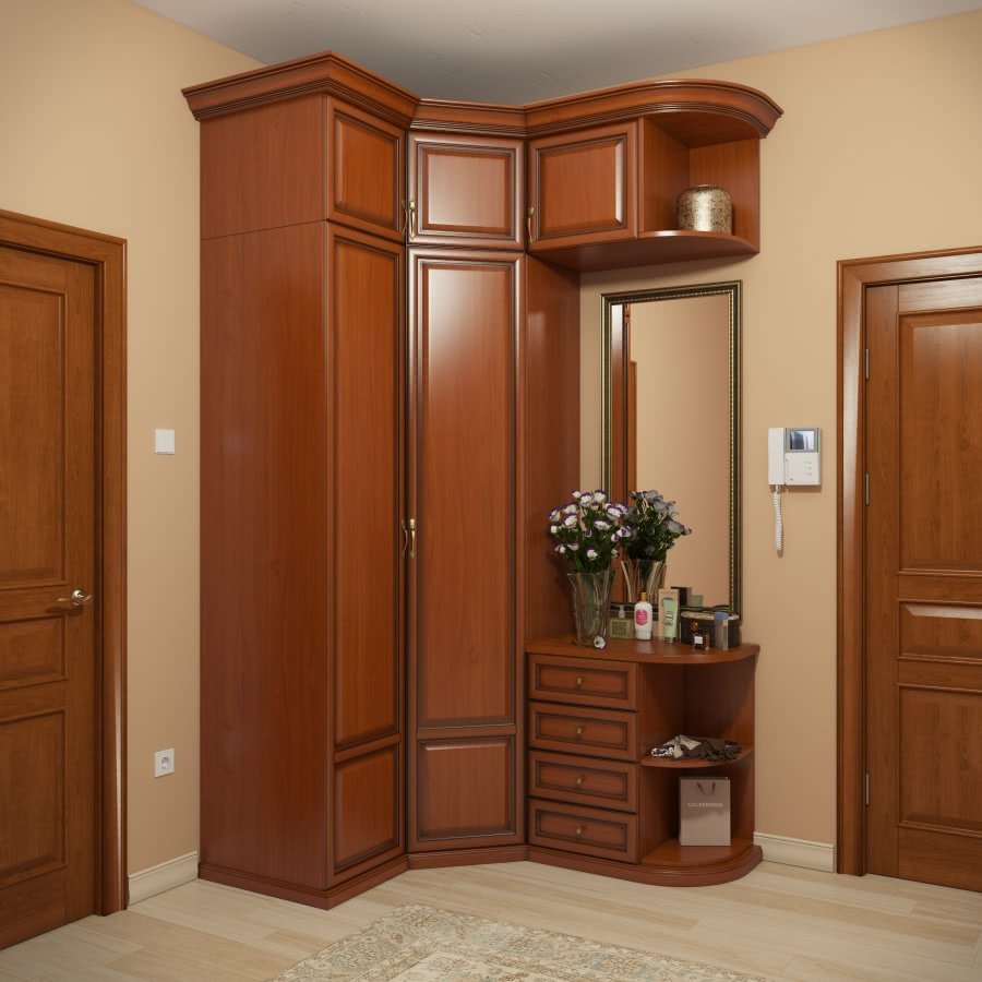 Встроенный шкаф перегородка