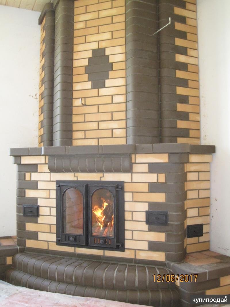 Порядовки каминов с дверцами