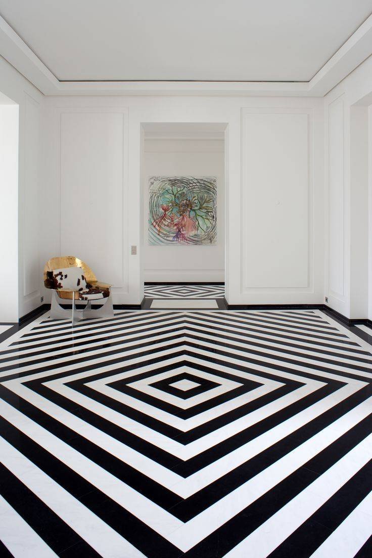 Необычная покраска пола