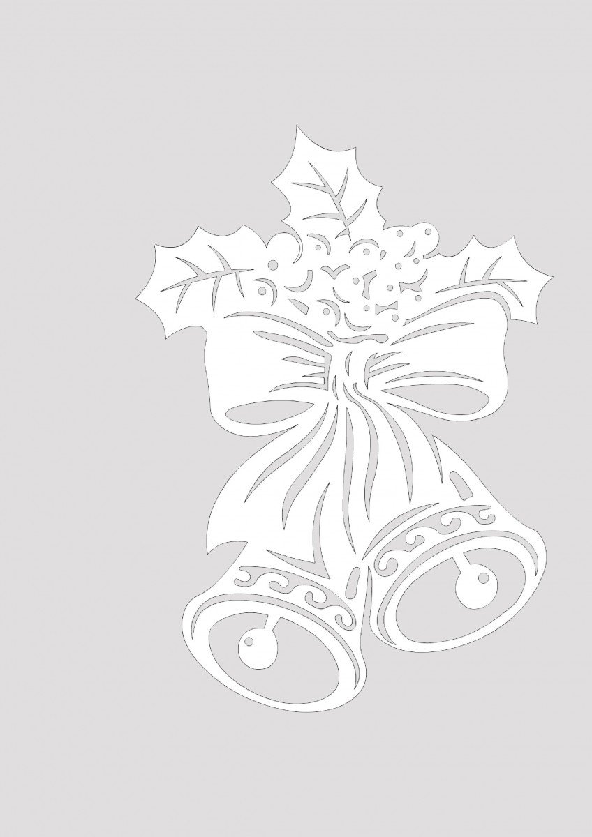 Новогодние трафареты для вырезания