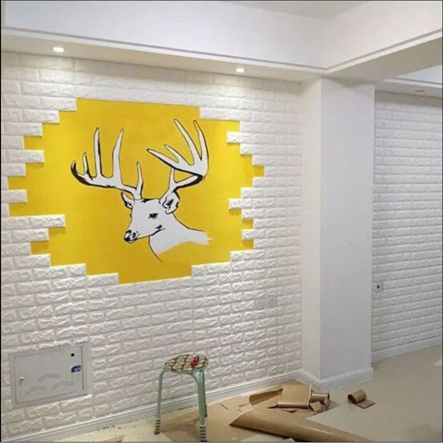 Декор стен самоклеющимися панелями