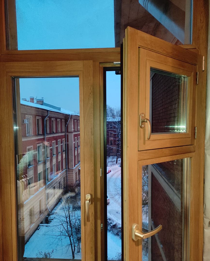Деревянные окна в Леруа Мерлен