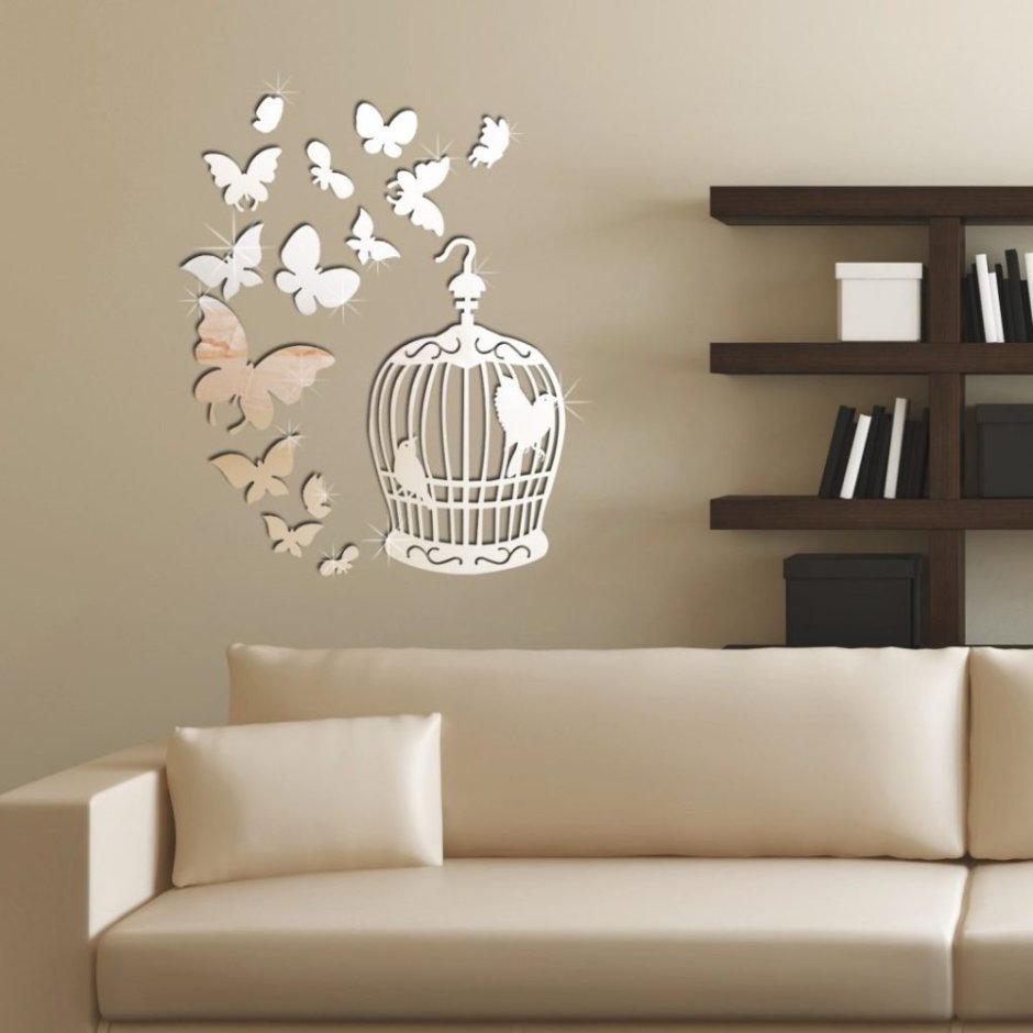 Керамические птички для декора на стену