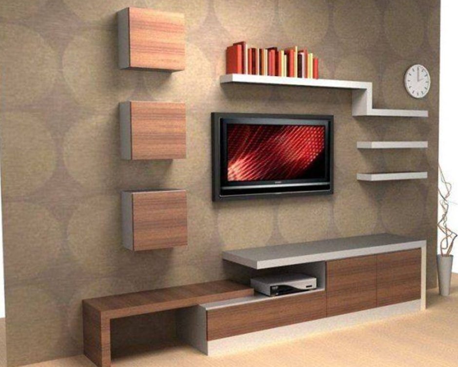 Стенка в зал телевизор на стене