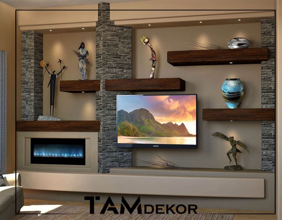 Подвесная полка под телевизор