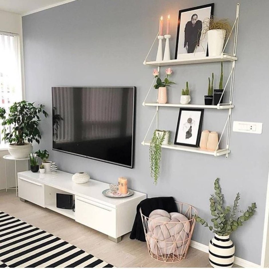 Ниша под телевизор из гипсокартона