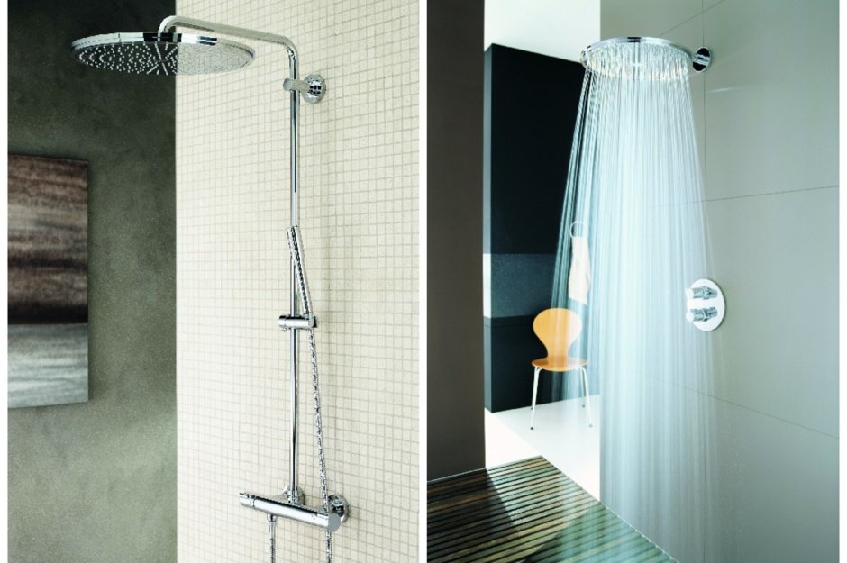 Душевая стойка с тропическим душем и смесителем а52401