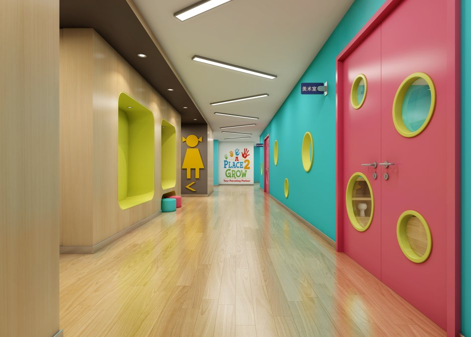 Детская зона в коридоре